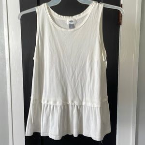Old navy white peplum top